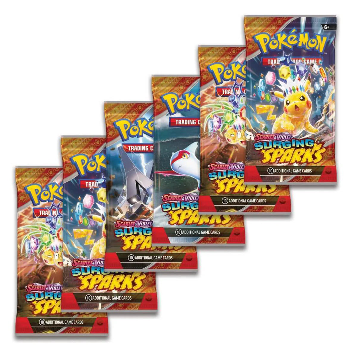 Pokemon TCG: Scarlet & Violet-Surging Sparks Booster Bundle (6 Packs)