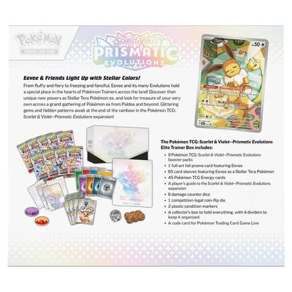Pokemon TCG: Scarlet & Violet Prismatic Evolutions Elite Trainer Box