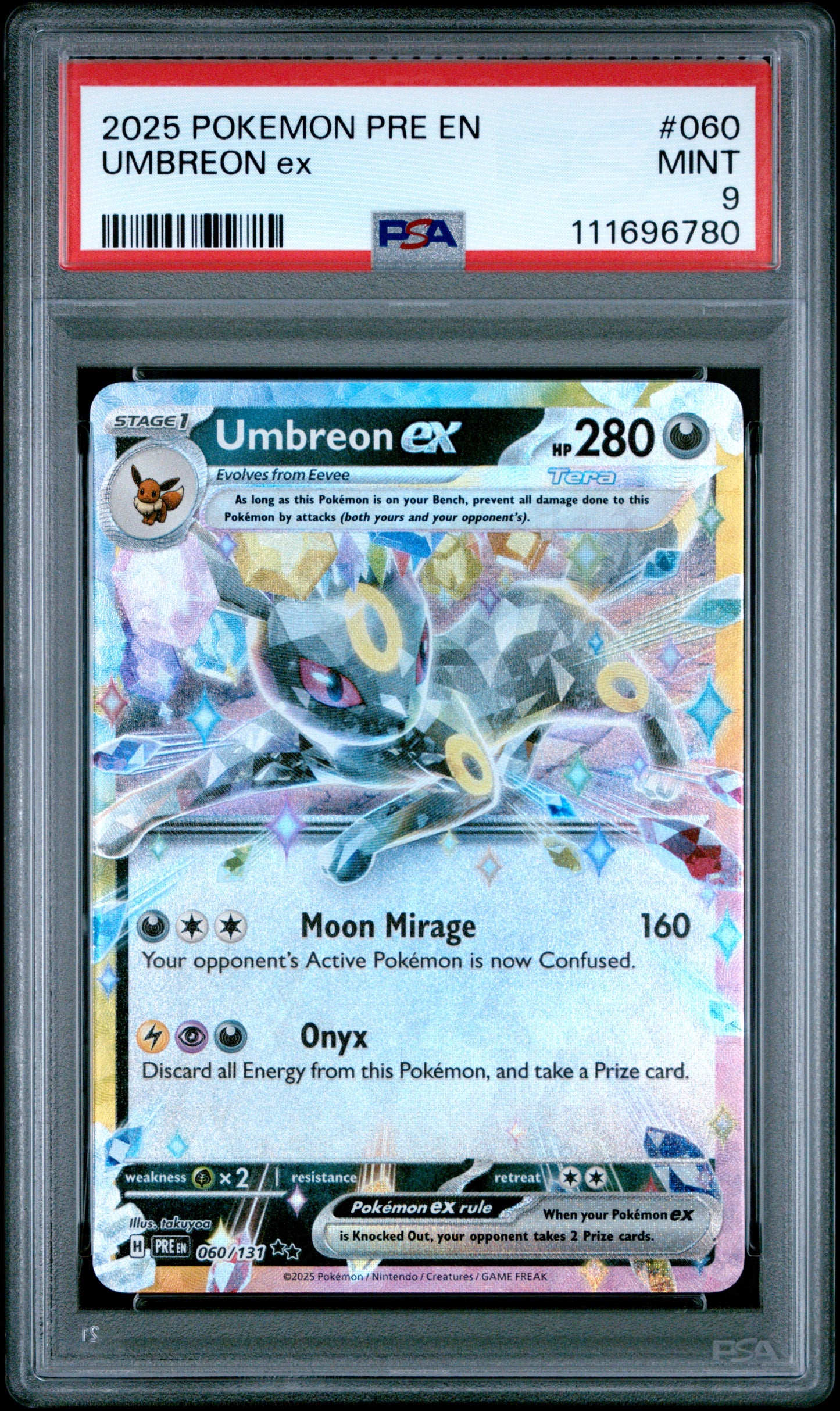 PSA 9 Umbreon Ex #060